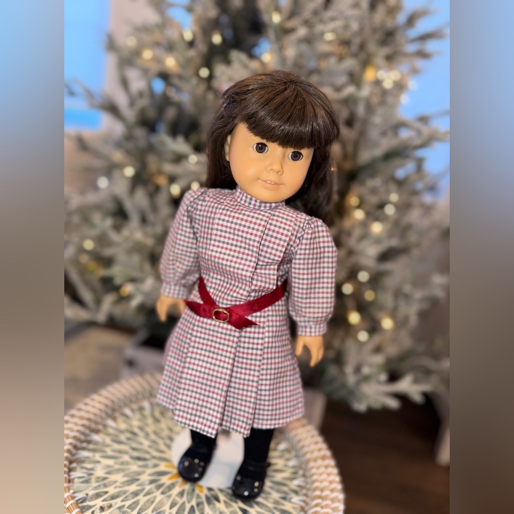Early Pleasant Company Vintage American Girl Doll Samantha w/ Meet Outfit + Book
